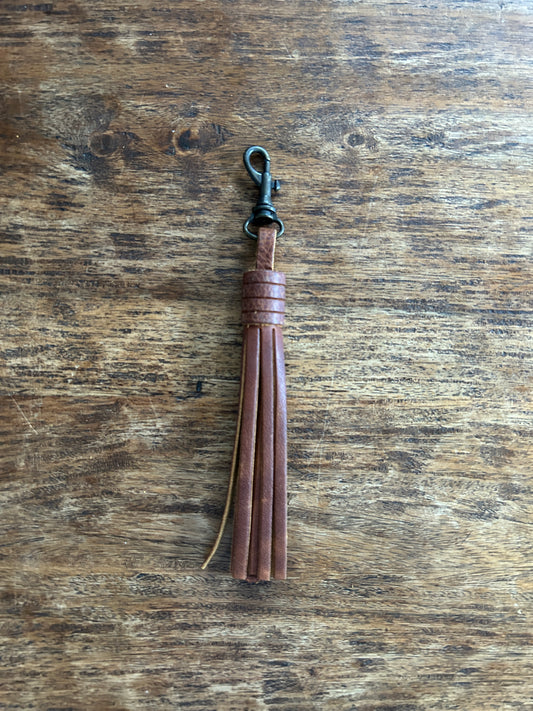 Leather Tassel - Chocolate Brown