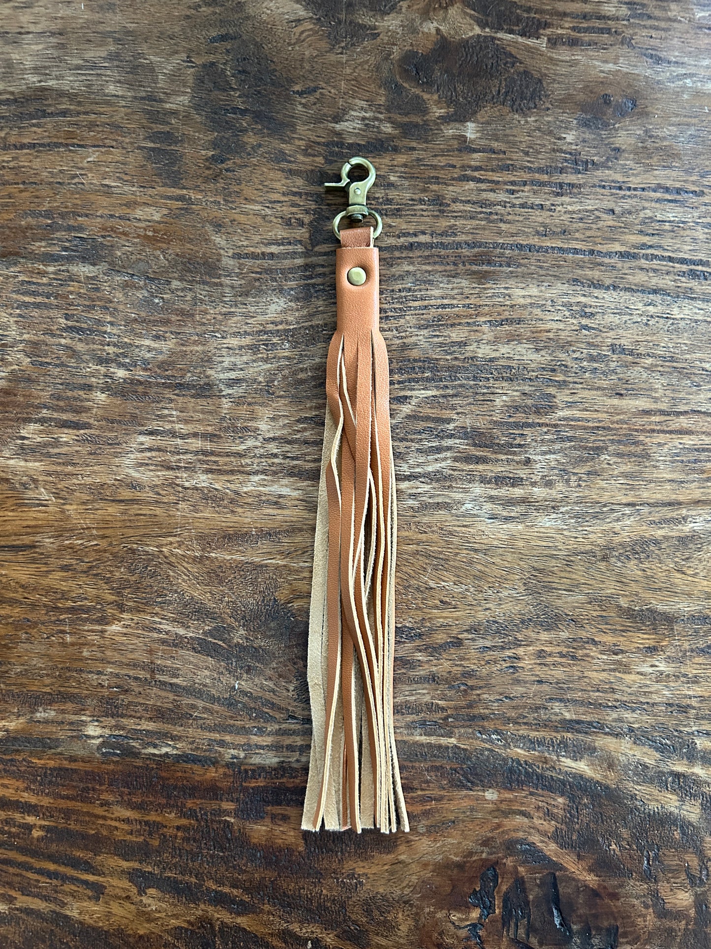 Leather Tassel - Tan