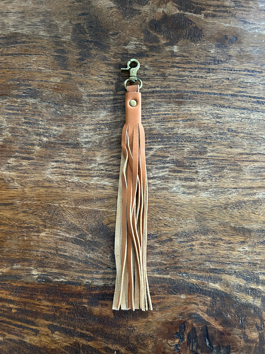 Leather Tassel - Tan
