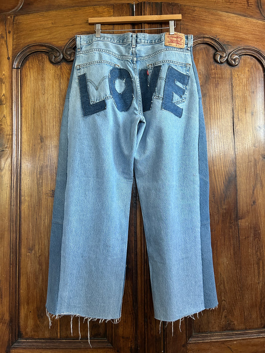 Restitched LOVE Baggy Levi - Deborah